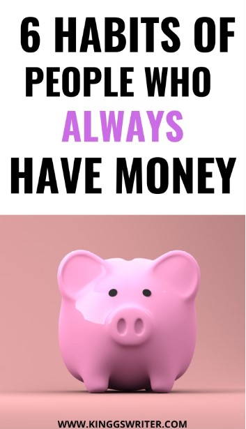 habits of people who save money